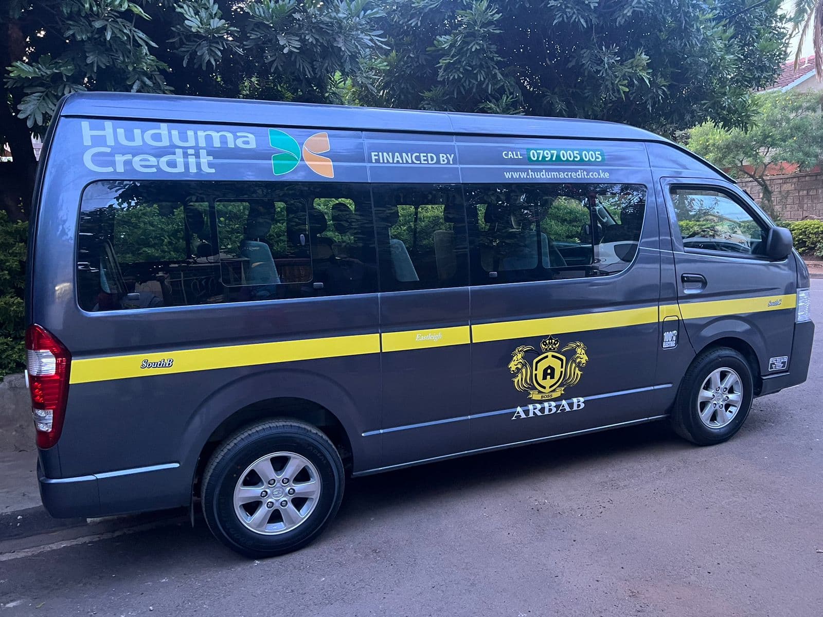 Arbab Ventures electric matatu in operation